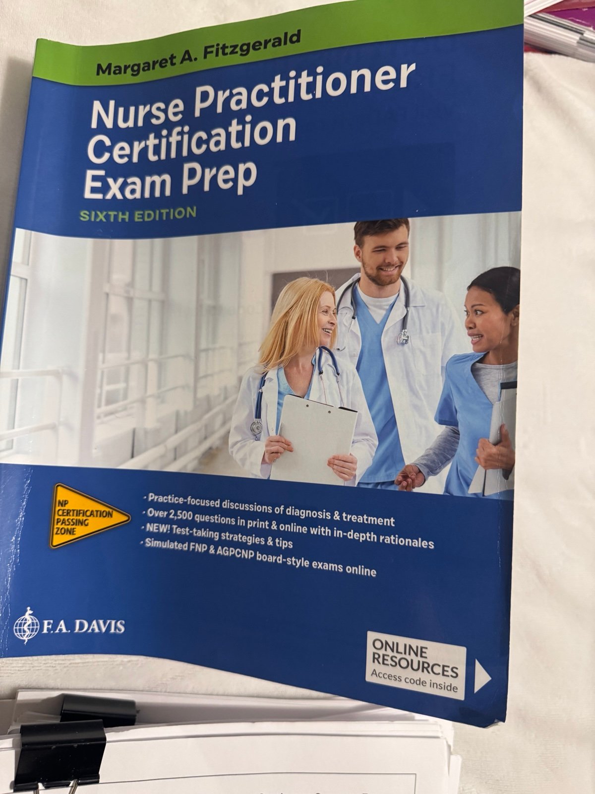 Fitzgerald Nurse Practitioner Cert Exam Prep plus some course printouts