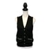 Christian Dior Black & White Button-up Vintage Sweater Vest w/ Pockets, Size M