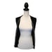 Christian Dior Black & White Button-up Vintage Sweater Vest w/ Pockets, Size M