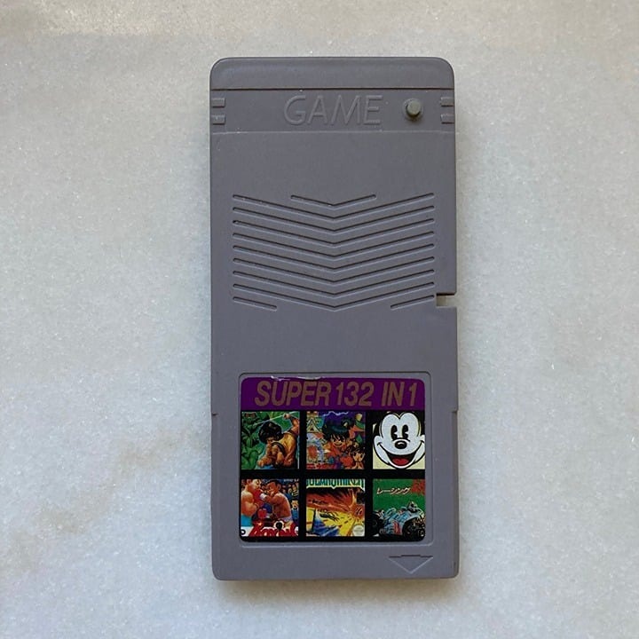 Long Game Boy Multi Cart Super 132 in 1