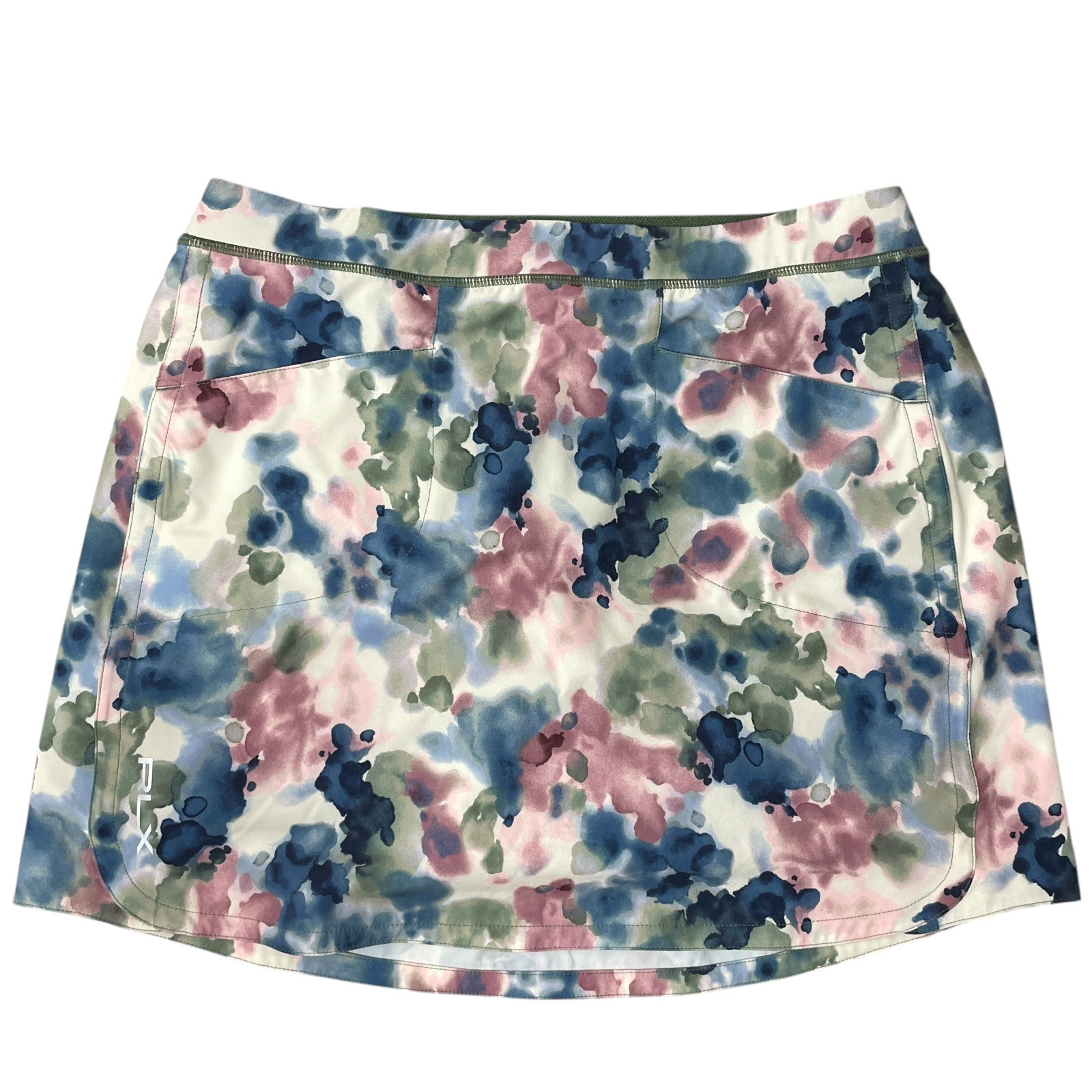 RLX Ralph Lauren Aim Skort Medium Multi Tennis Sports Floral Tropical Watercolor