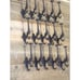 15 RUSTIC Hooks Hall Tree Wall Hook Ornate Coat CAST IRON Victorian Wall Fancy