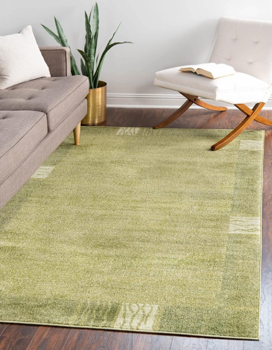 3.3 x 5.3 Green/Beige New Area Rug H Home Decorative Art Soft Carpet Collectible