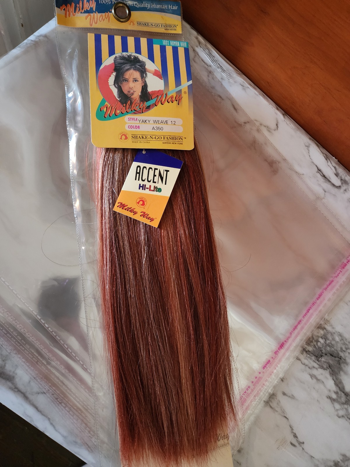 MILKYWAY REMY HUMAN HAIR EXTENSIONS Rare Yellow Pack! RED