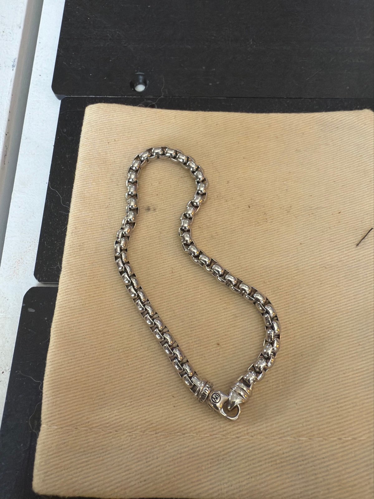 David Yurman men’s size bracelet 8.5 sterling silver