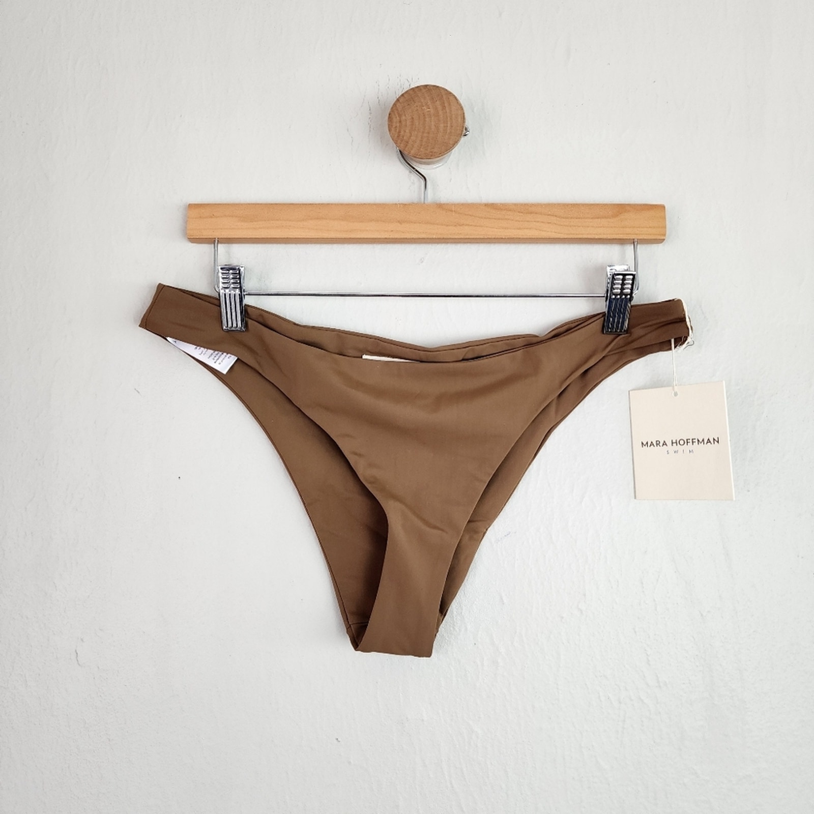 NWT Mara Hoffman Kay Bikini Swim Bottom Brown