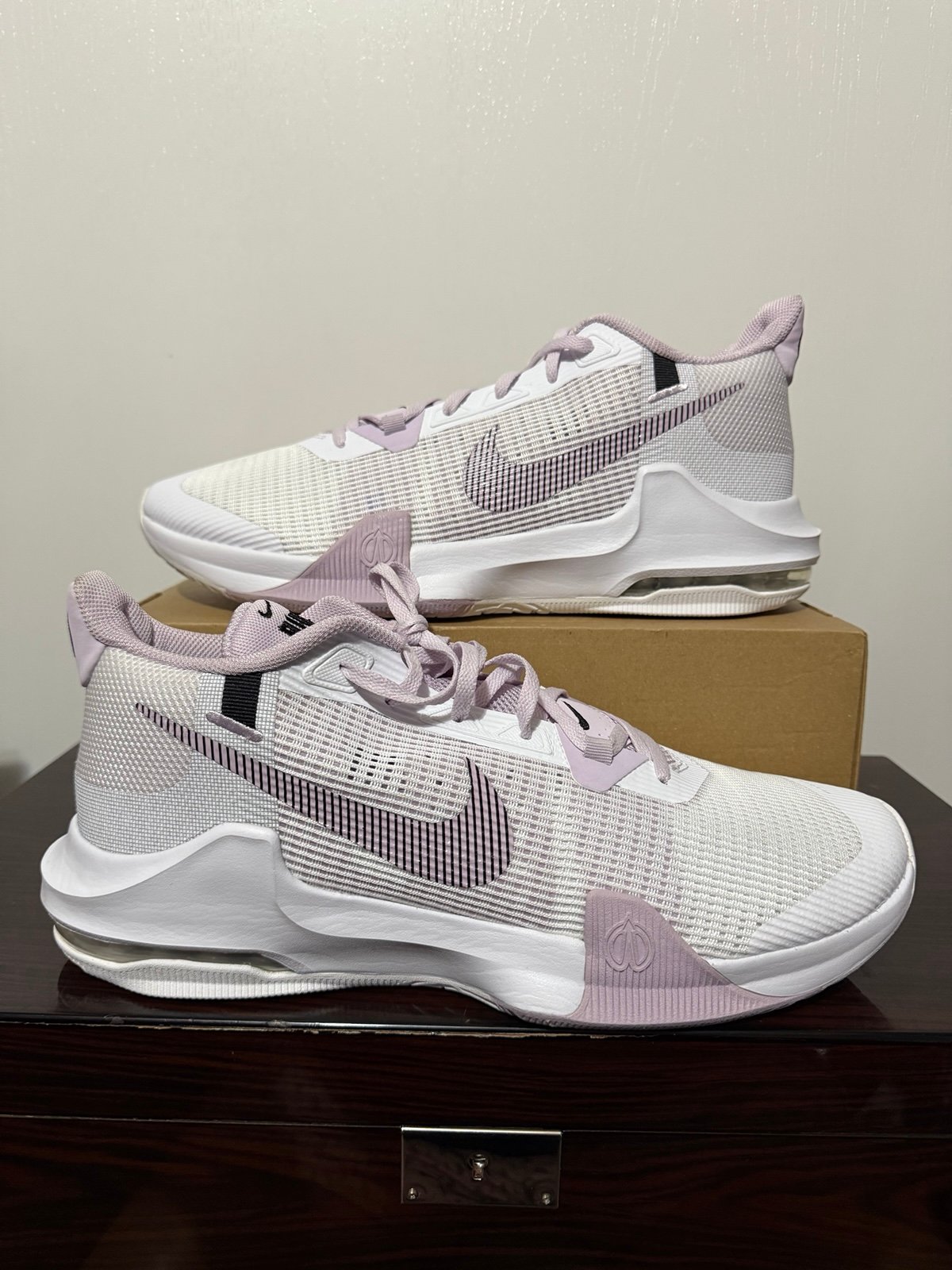 Nike Air Max Impact 3 White Doll Black Basketball Sneakers DC3725-101 Men's 14
