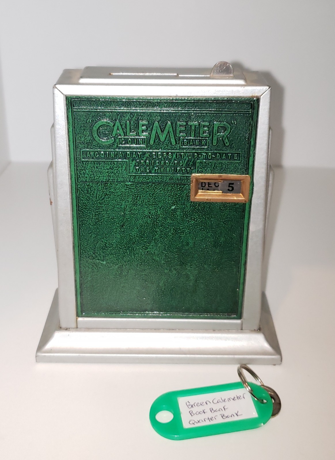 (#BB100) Vintage Calemeter Calendar Quarter Bank Advertising The Colonial Life I