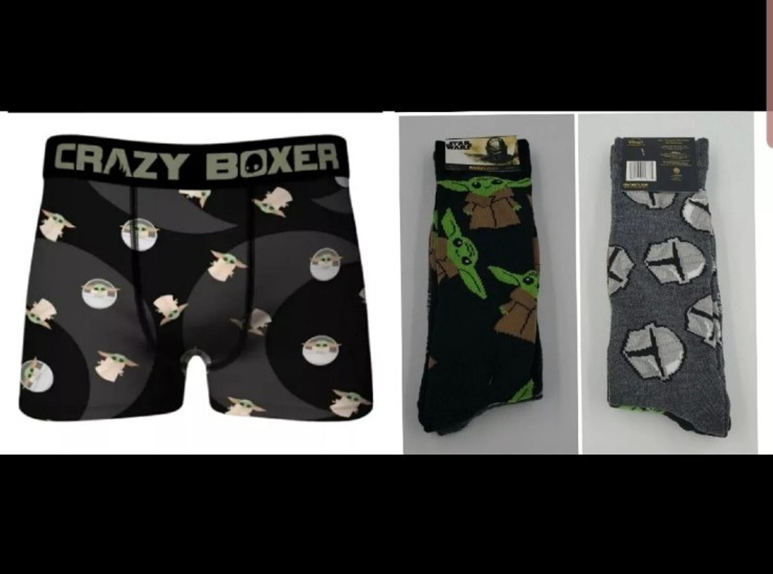 2 Pr Disney Mandalorian Socks & Boxer Briefs - Star Wars