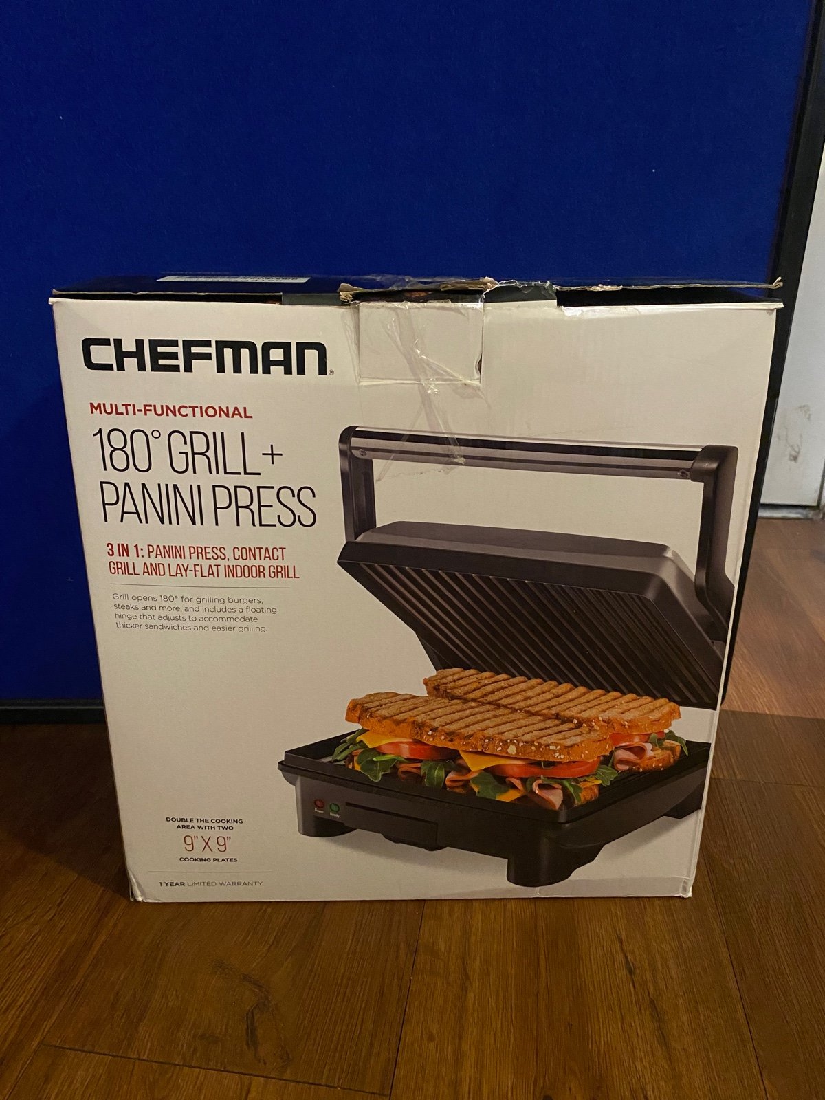 New Chefman grill and panini press