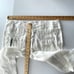 Pete & Greta by Johnny Was Linen Cargo Capri Pants NEW Y2K Sz 12 White