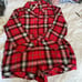 Vs Flannel romper Vs faux fur slipper LG