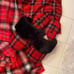 Vs Flannel romper Vs faux fur slipper LG