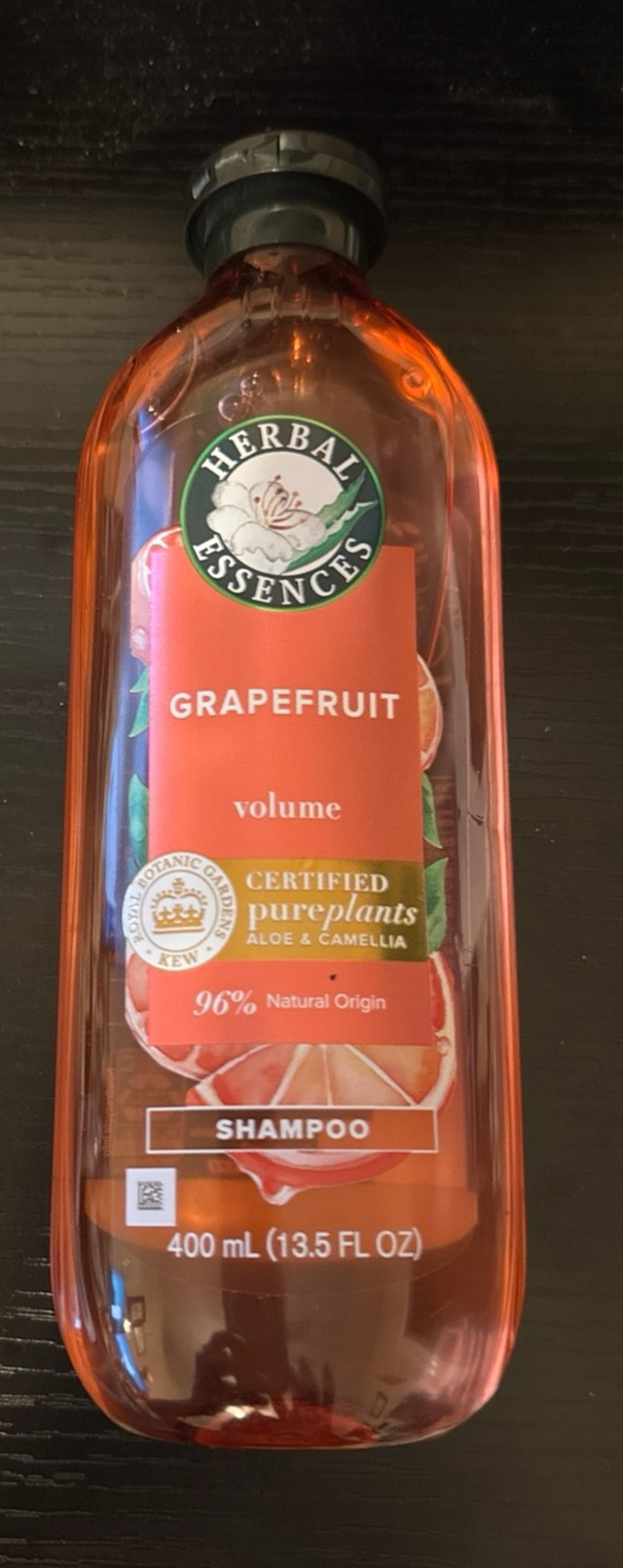 shampoo grapefruit, volume, herbal essences aloe camilla certified