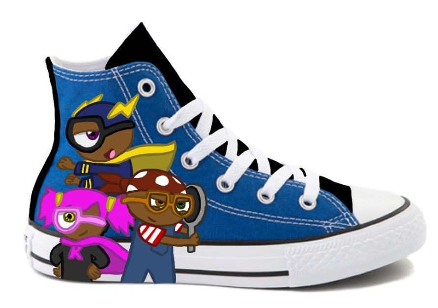 Converse All Star Chuck Taylor High Top Sneakers - Heroes Blue Kids Size 13