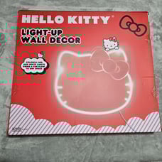 Hello Kitty Glowing Light Up Wall Decor LED USB Powered Red & White Lights