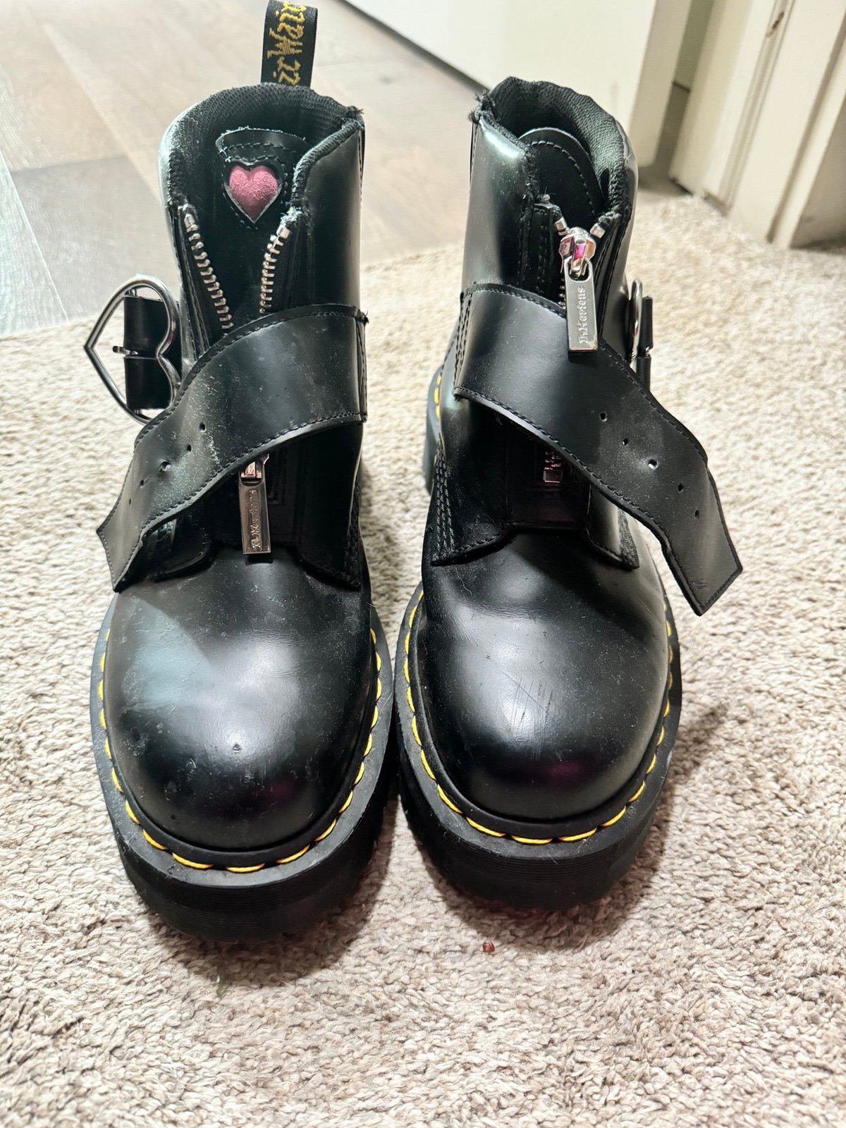 Dr marten x lazy oaf buckle boots