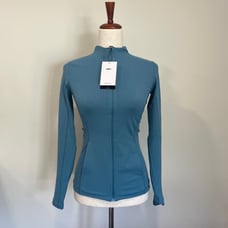 Nike Yoga Dri-FIT Luxe Full Zip Tight Fitted Jacket Blue Women’s Size Small