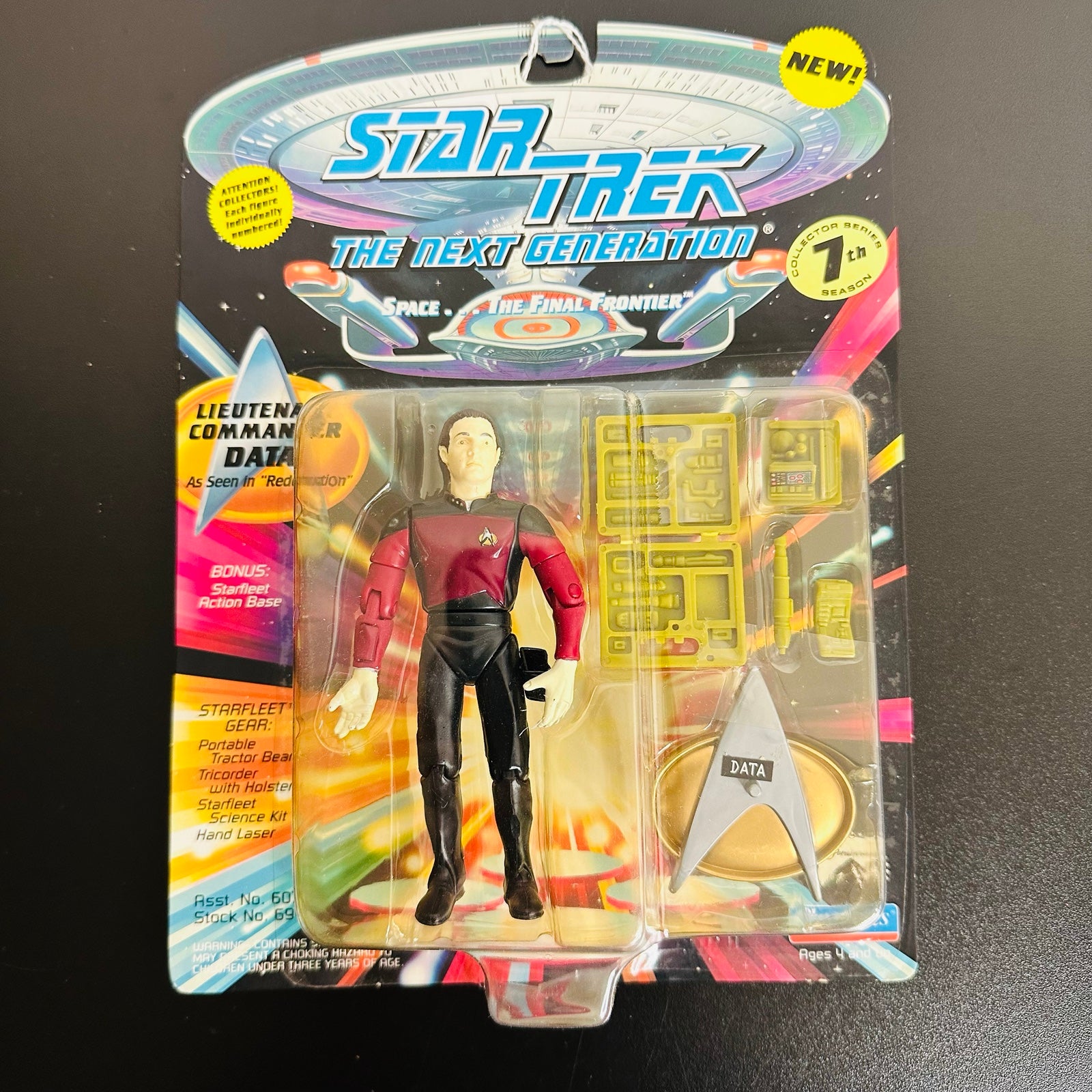 RARE Star Trek The Next Generation Lt DATA REDEMPTION RED