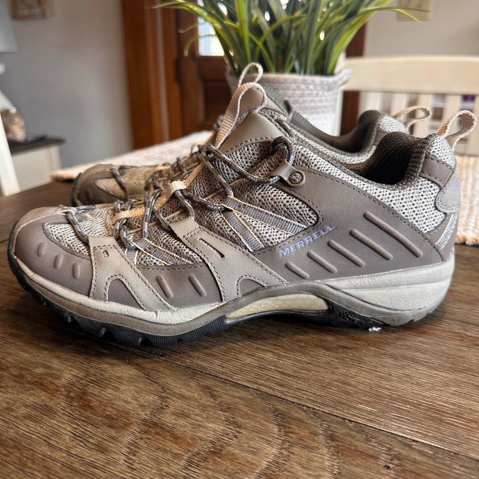 Merrell Hiking Shoes Trail Running Siren Sport Athletic Sneakers Olive Women 9.5
