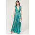 Bronx & Banco New Romi Sleek Metallic Formal Occasion Maxi Dress