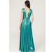 Bronx & Banco New Romi Sleek Metallic Formal Occasion Maxi Dress