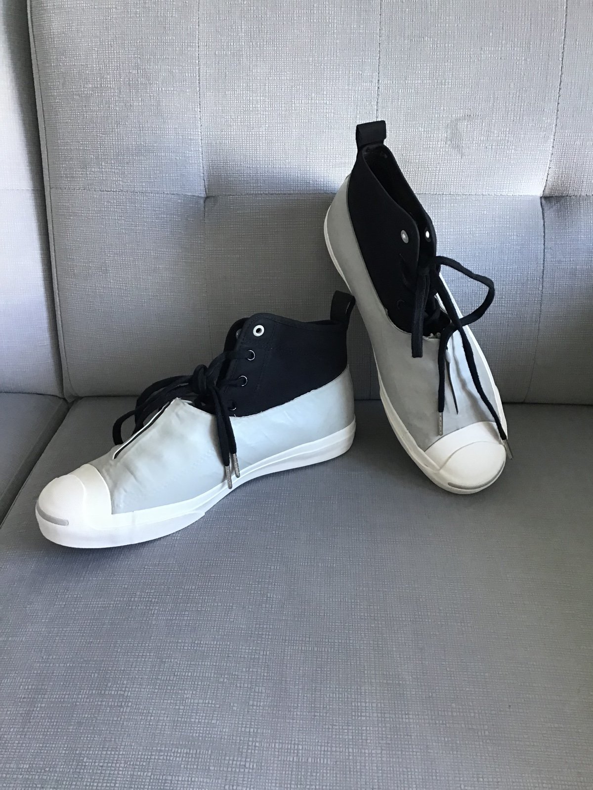 Converse Jack Purcell Hancock Vulcanized Wetland Black Grey sneakers boots 9.5