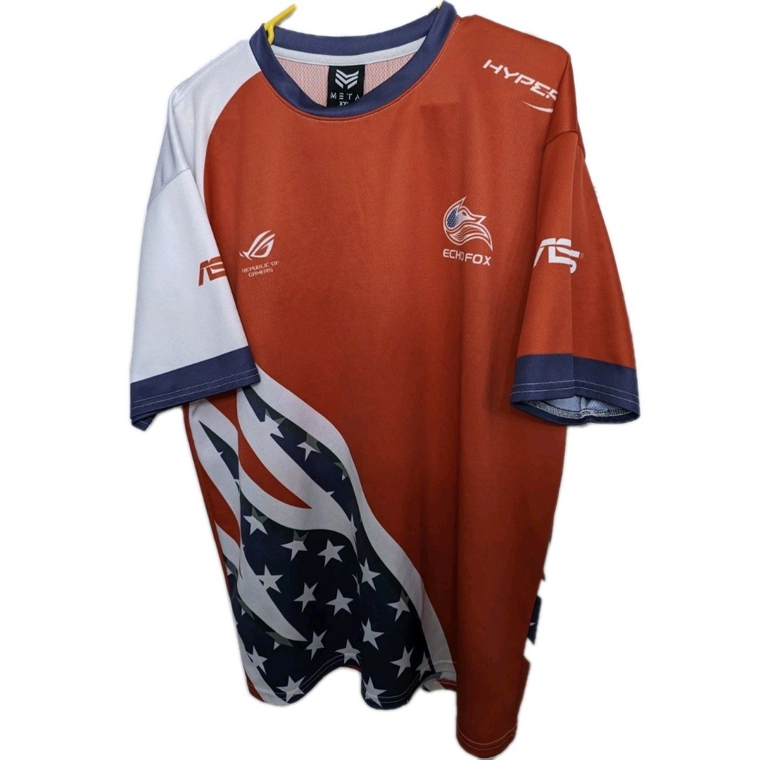 Jinx Pro Echo Fox Competitive Gaming MLG 2XL Men Jersey Used ASUS Hyper X Raafaa