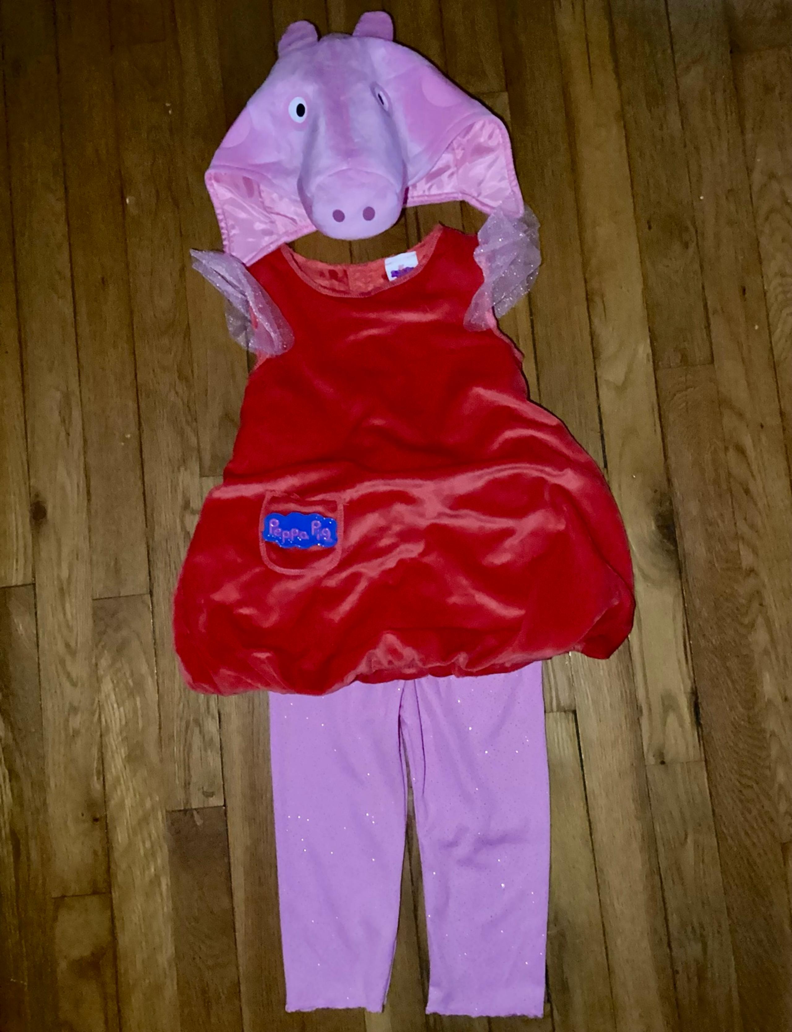 Toddler Girl's Deluxe Peppa Pig Costume 3-4t