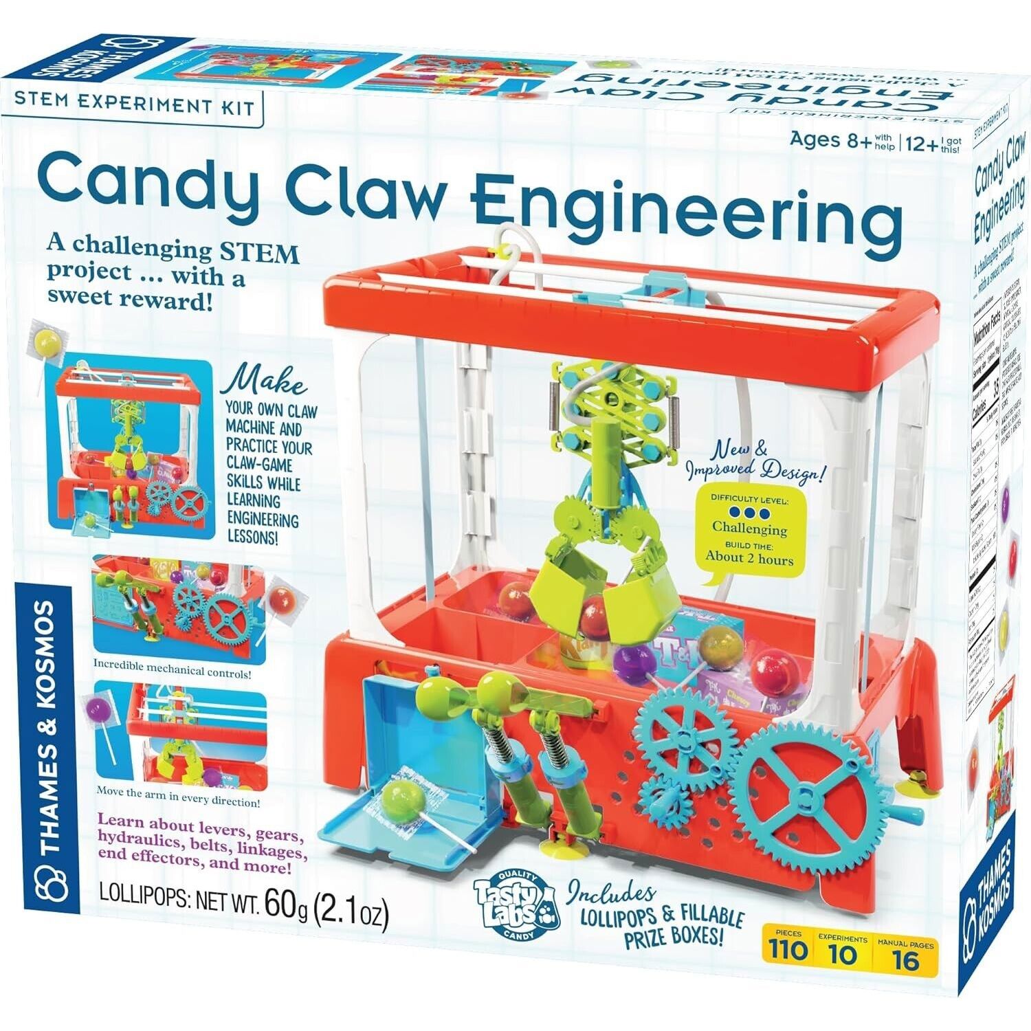 Thames & Kosmos Candy Claw Machine STEM Kit: Build & Learn Hydraulics