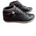 Plae Black Leather Sneaker Shoes Women 8 Men 6.5