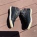 Plae Black Leather Sneaker Shoes Women 8 Men 6.5