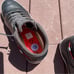 Plae Black Leather Sneaker Shoes Women 8 Men 6.5