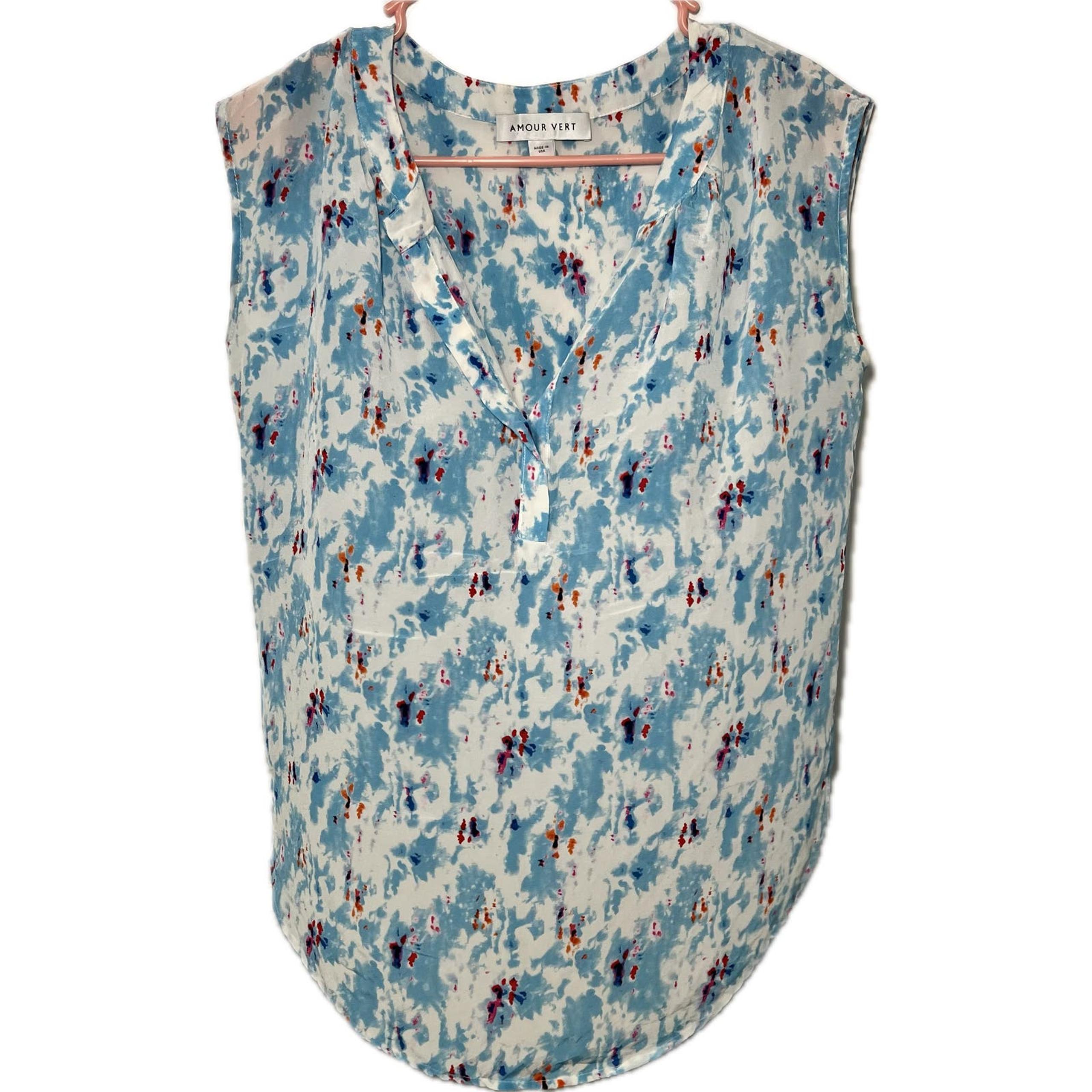 Women's Amour Vert Blue sky Blouse Size XS