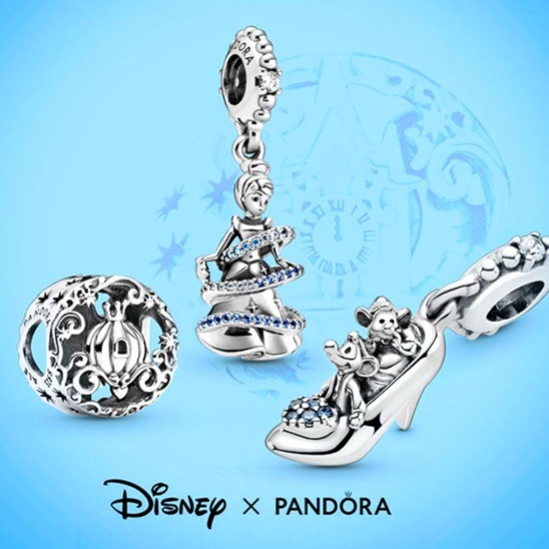 3 NWOT Pandora x Disney Cinderella Charms