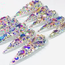 XXL LARGE - JEWELS-Gel Press on Nails