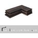Set of 3 Corner Wall Shelves Rustic Wood Floating Corner Display