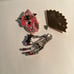 Lot of three pins