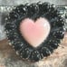 Pink Conch Oynx heart southwestern sterling silver ring