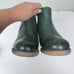 Alberto Fermani Green Boot Womens Wedge Heel Leather Round Toe Zip Up SZ 7 (37)