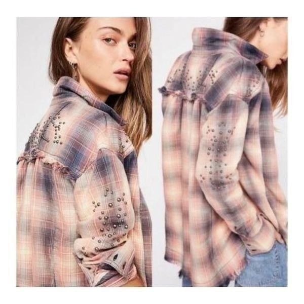 Free people | Take on Me Plaid Top | XS