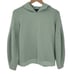 Alfani Modern Lounge Soft Balloon Sleeve Hoodie Sweatshirt Medium Petite Green