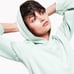 Alfani Modern Lounge Soft Balloon Sleeve Hoodie Sweatshirt Medium Petite Green
