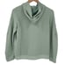 Alfani Modern Lounge Soft Balloon Sleeve Hoodie Sweatshirt Medium Petite Green