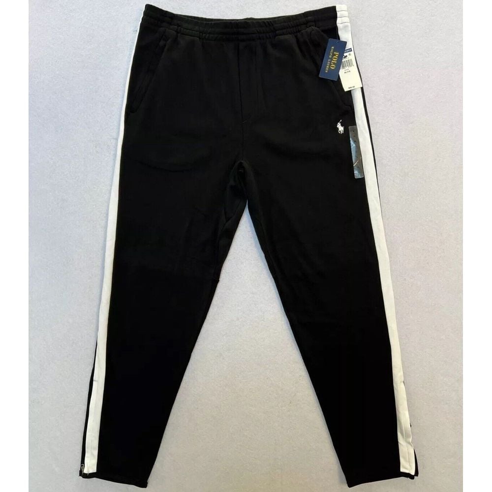 New NWT Mens Polo Ralph Lauren Black Lightweight Sweatpants Joggers Size XL