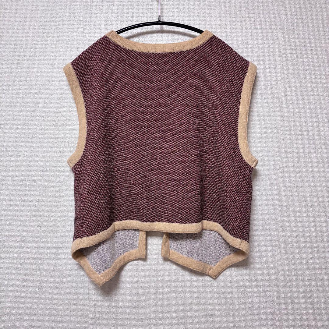 ずっと気になってた 6(ROKU)◇MEXICAN MOTIF JAQUARD VEST トップス