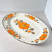 Vintage Sanko Ware Enamelware Floral Oval Plater