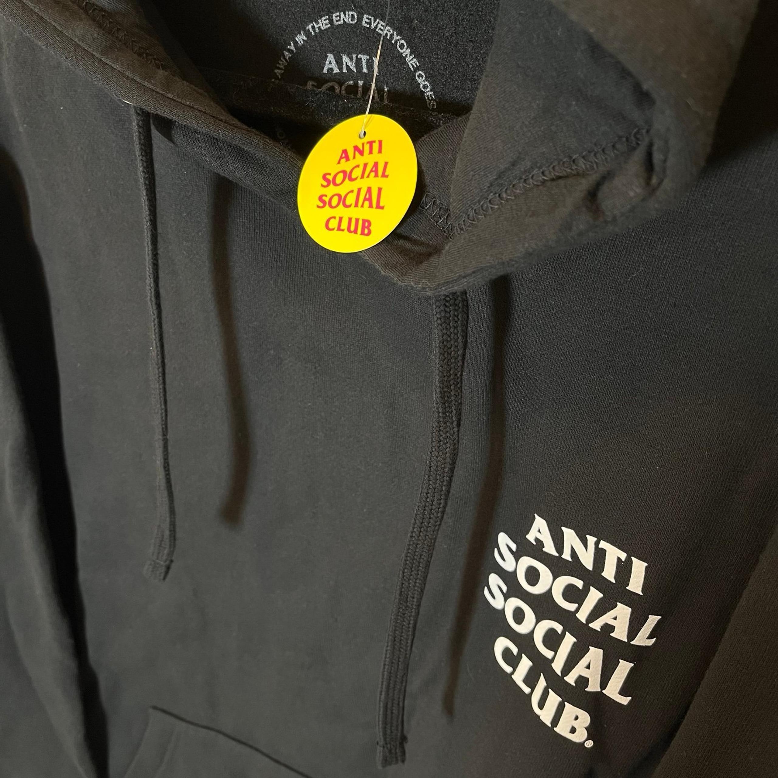•NWT• Black Anti Social Social Club Kkoch Hoodie •Men’s Medium