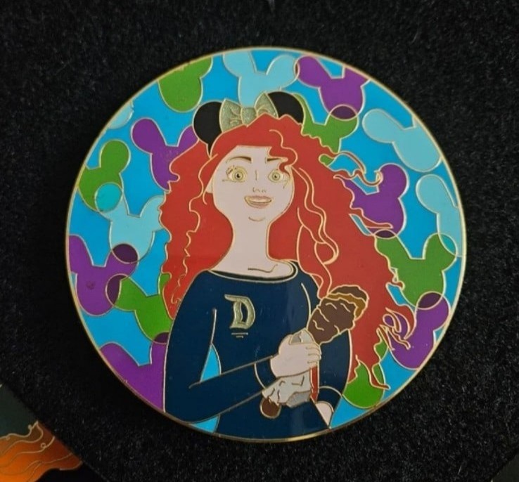 Fantasy pin inspired by Disney princess Merida Brave Princess in the parks Limit