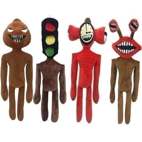 4 PCS Siren Horror Head Plush Toys for Boys and Girls
